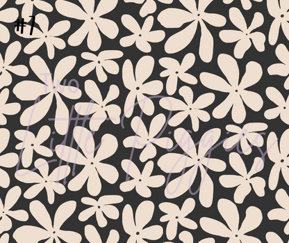 Printed Vinyl - Onyx and Ivory