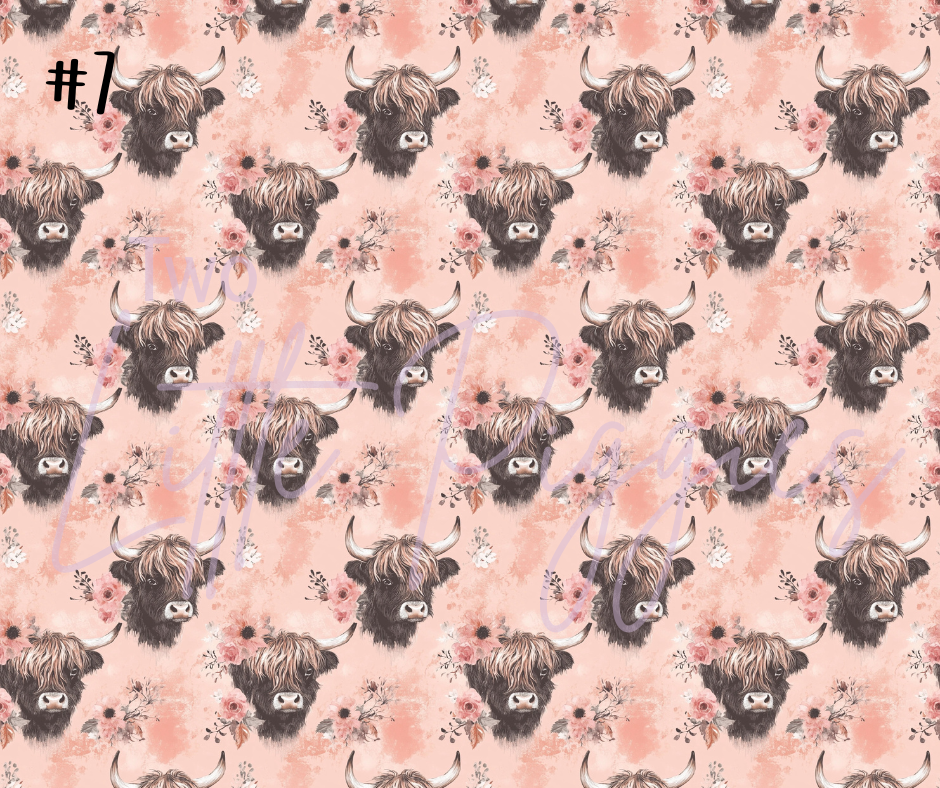 Printed Vinyl - Highland Cows