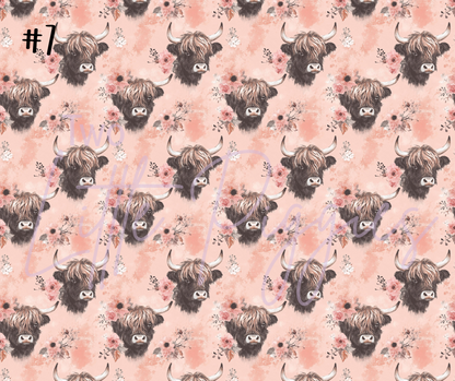 Printed Vinyl - Highland Cows