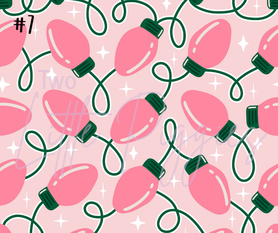 Printed Vinyl - Christmas Lights