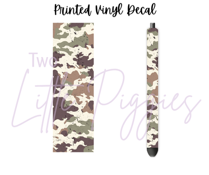 Printed Vinyl - Distressed Camo