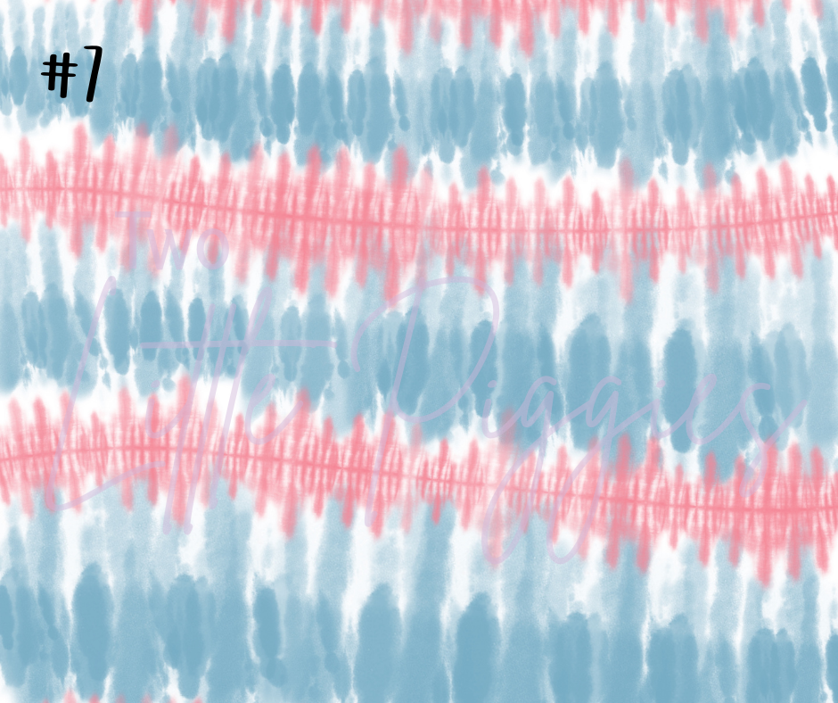 Printed Vinyl - Pastel Tie Dye