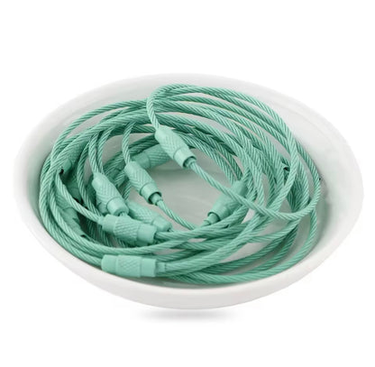 Keychain Cable Loop with with Screw Lock (3 pc)