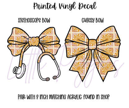 Printed Vinyl - Autumn Groovy Bloom