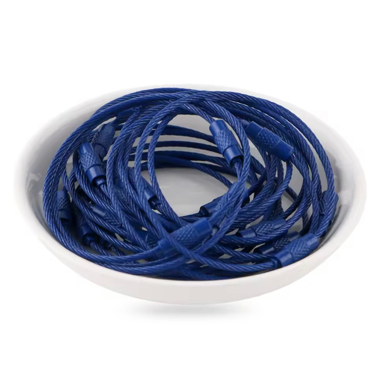 Keychain Cable Loop with with Screw Lock (3 pc)