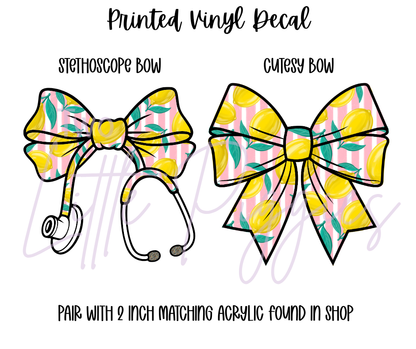 Printed Vinyl - Striped Fruit
