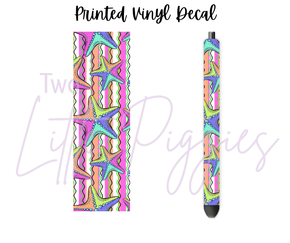 Printed Vinyl - Neon Ocean