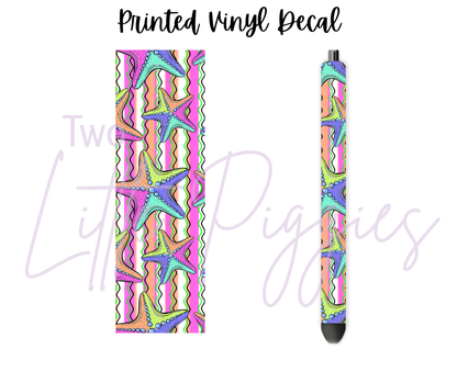 Printed Vinyl - Neon Ocean