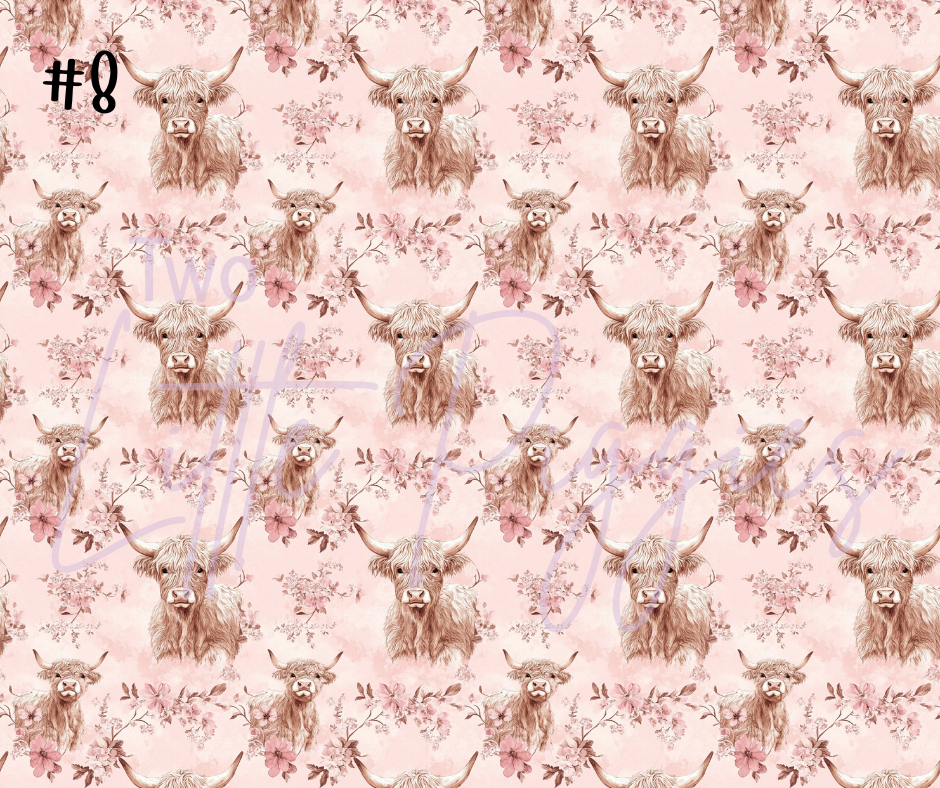 Printed Vinyl - Highland Cows