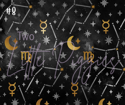 Printed Vinyl - Virgo - Black and Gold