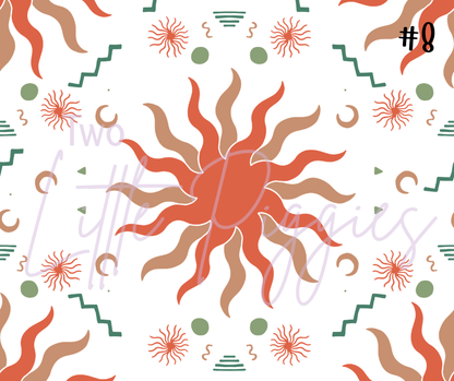 Printed Vinyl - Snake and Suns