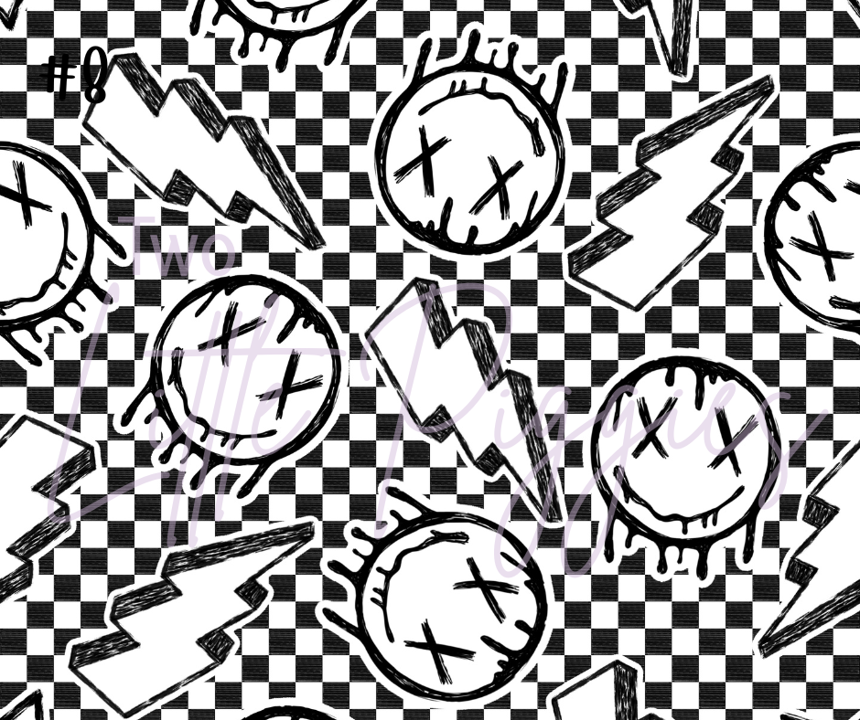 Printed Vinyl - Checkered Punk