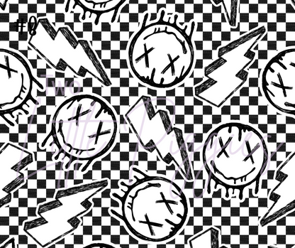 Printed Vinyl - Checkered Punk