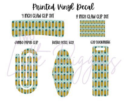 Printed Vinyl - Boho School Teal