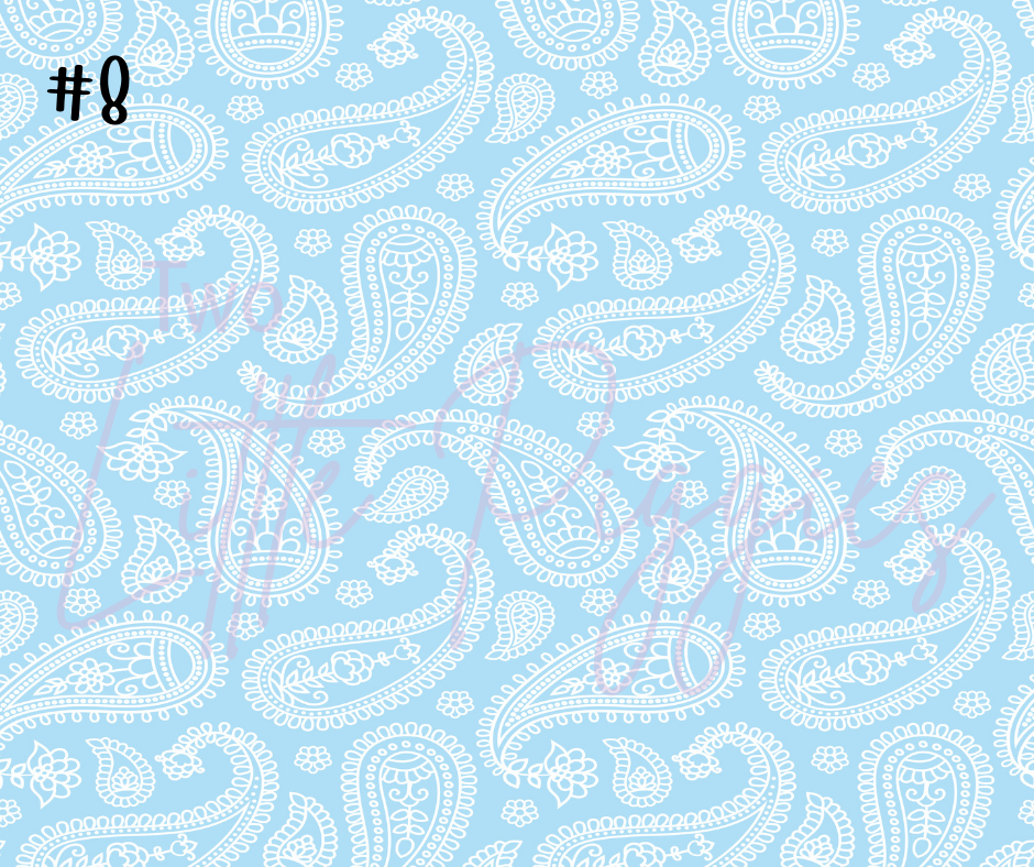 Printed Vinyl - Pastel Paisley