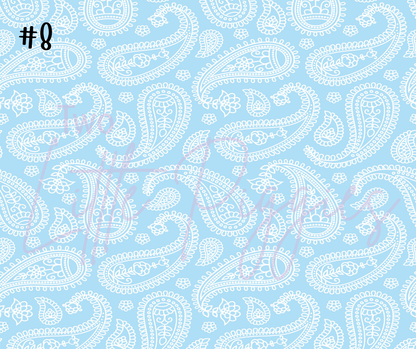 Printed Vinyl - Pastel Paisley