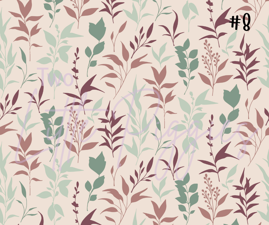 Printed Vinyl - Berry Mint Boho