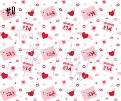 Printed Vinyl - Valentine - Love Letters