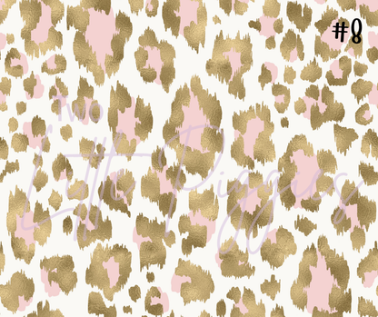 Printed Vinyl - Blush and Gold Leopard