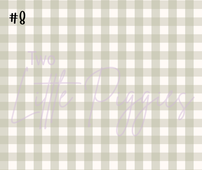 Printed Vinyl - Checkers - Fall
