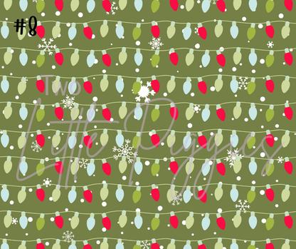 Printed Vinyl - Retro Pink Christmas