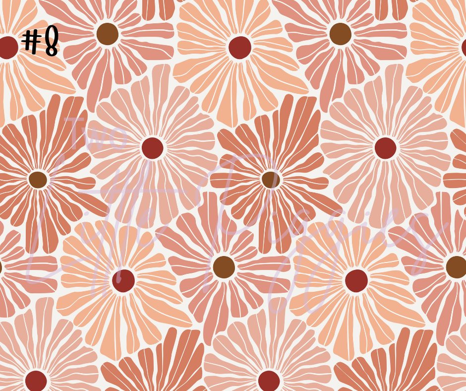 Printed Vinyl - Retro Floral