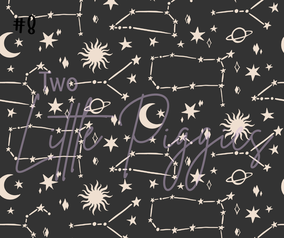 Printed Vinyl - Onyx and Ivory