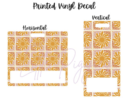 Printed Vinyl - Autumn Groovy Bloom