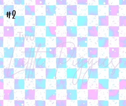 Printed Vinyl - Distressed Checkers