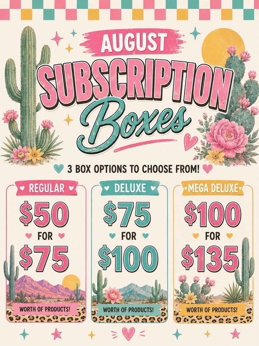 AUGUST Subscription Box - *No discount codes*