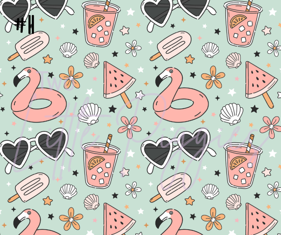 Printed Vinyl - Summer Fun Collection