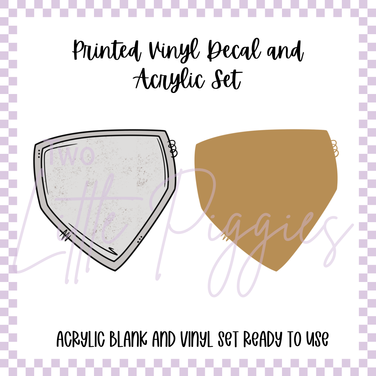 Printed Vinyl and Acrylic Set - Homeplate
