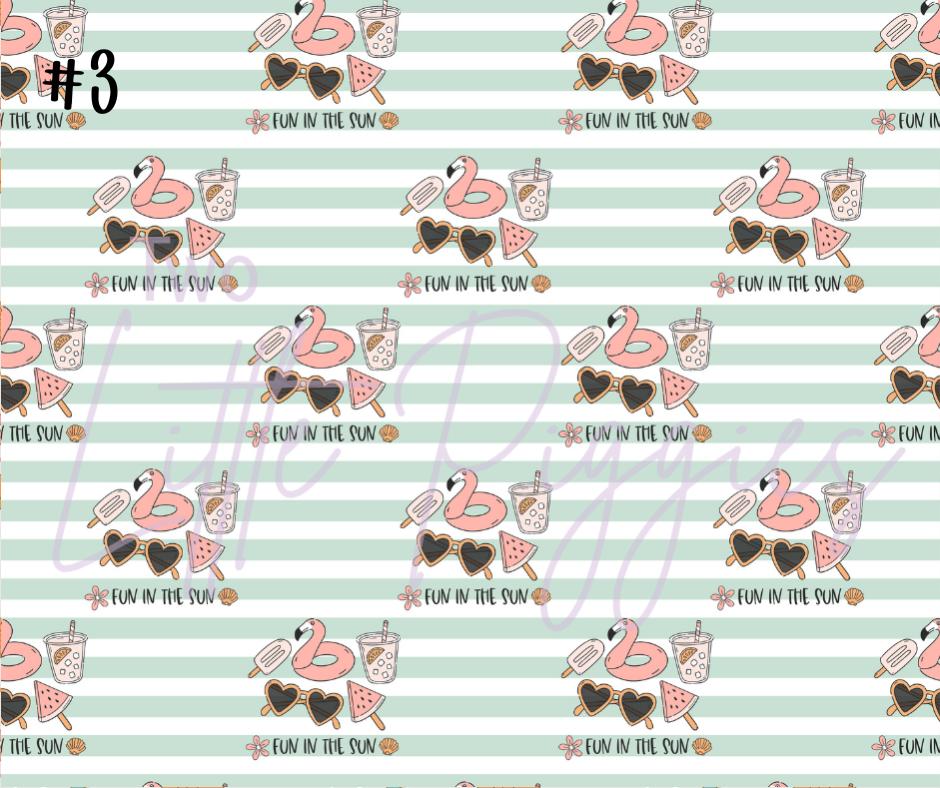 Printed Vinyl - Summer Fun Collection