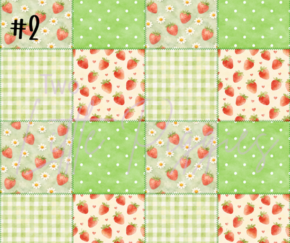Printed Vinyl - Strawberry Patch