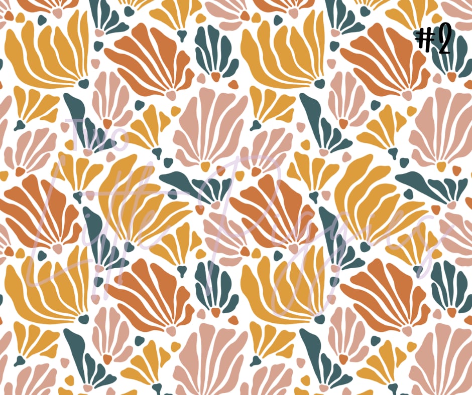 Printed Vinyl - Autumn Groovy Bloom