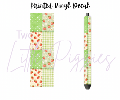 Printed Vinyl - Strawberry Patch