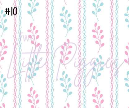 Printed Vinyl - Springtime Flowers