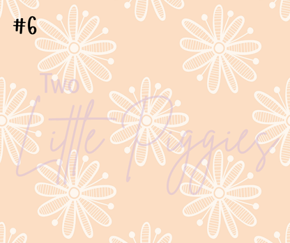 Printed Vinyl - Springtime Flowers