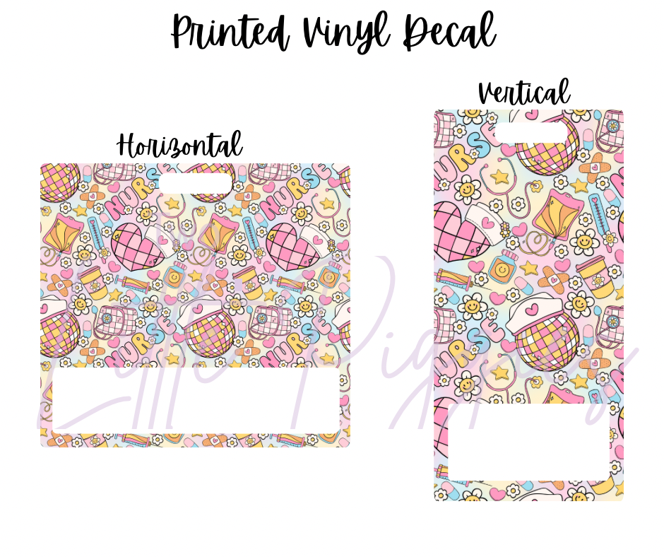 Printed Vinyl - Springtime Nurse – Two Little Piggies Bow Co