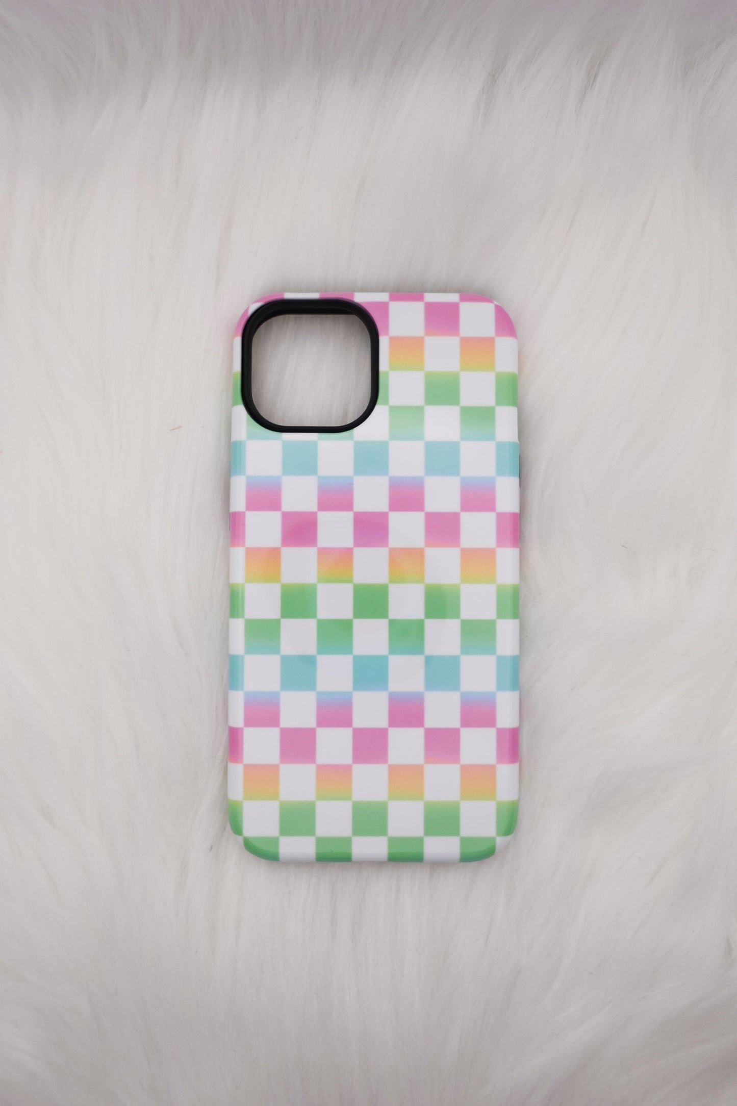 Neon Checkered  Phone Case Collaboration Tlpwholesale