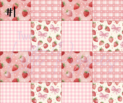 Printed Vinyl - Strawberry Patch