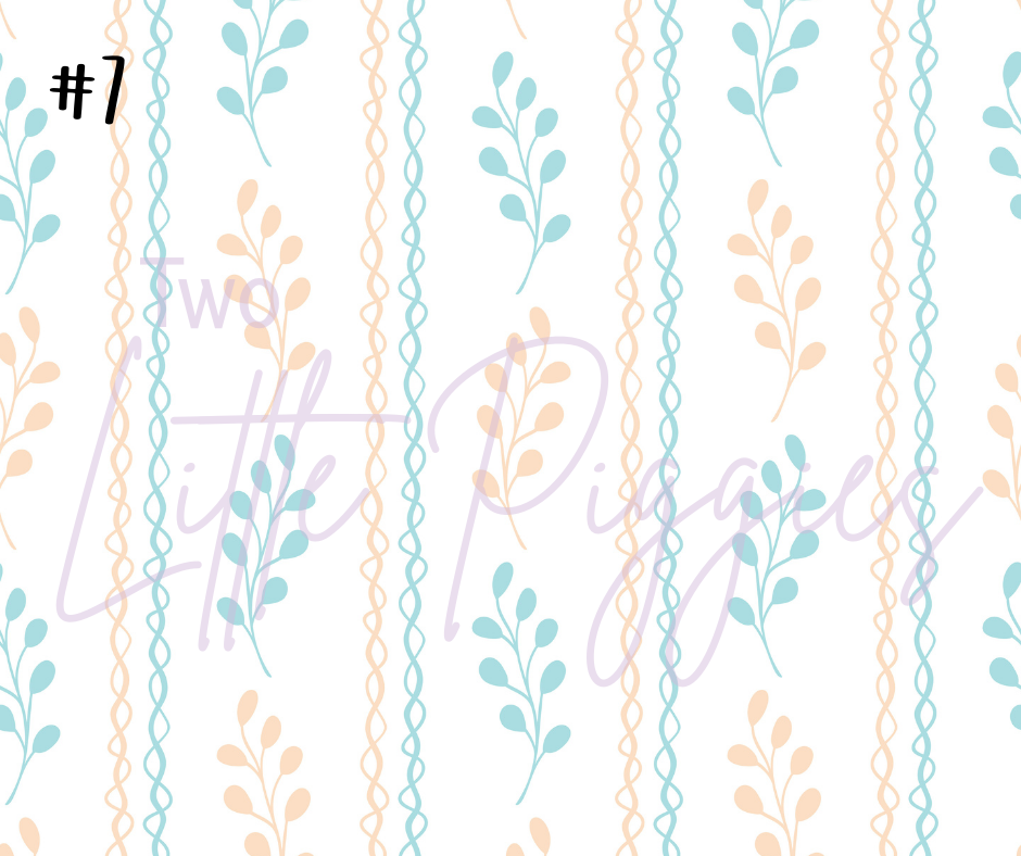 Printed Vinyl - Springtime Flowers