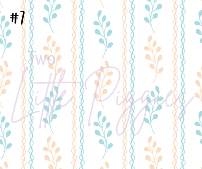 Printed Vinyl - Springtime Flowers