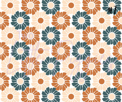 Printed Vinyl - Autumn Groovy Bloom