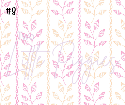 Printed Vinyl - Springtime Flowers