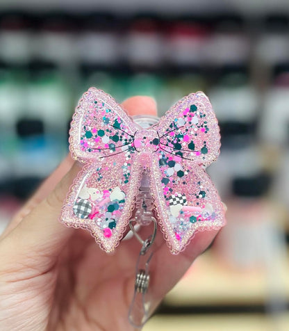 Acrylic Blank - Shaker/Snow Globe - Scalloped Bow