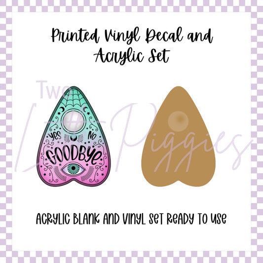 Printed Vinyl and Acrylic Set - Pastel Planchette