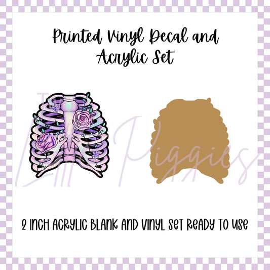 Printed Vinyl and Acrylic Set - Skelli Ribs