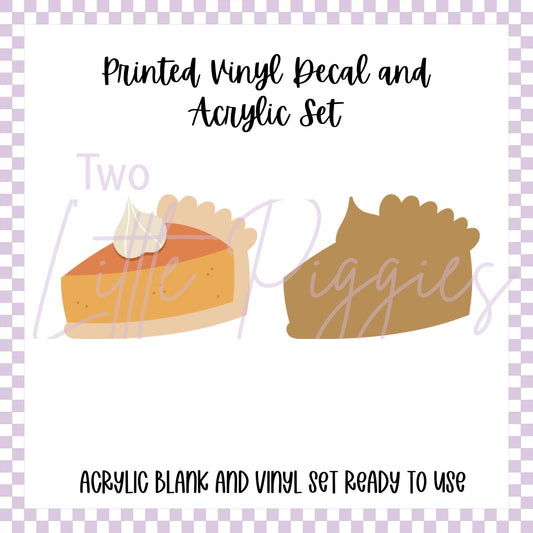 Printed Vinyl and Acrylic Set - Pumpkin Pie