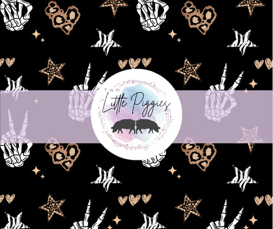 Printed Vinyl - Leopard Skeli Hands